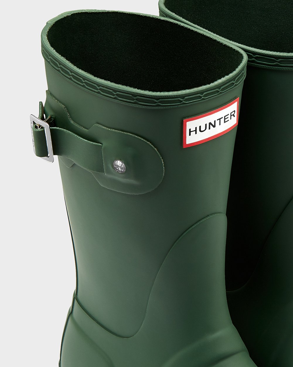 Hunter Original Short Rain Boots - Discount Womens Green - CPHEXV735